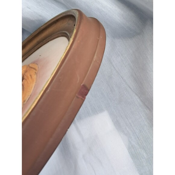 Vintage Duncan Ceramic 1975 Victorian Chalkware Erma Gilliland Duncan Wall Art - Picture 8 of 9